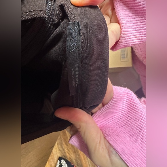 Zara NWOT Dress Brown Long Tulle Combination Dress Sz S - Picture 5 of 5